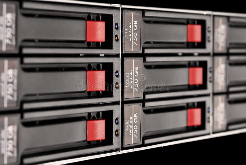 Rack-mounted Plattereihe stockfotografie Rack-mounted Plattereihe stockfotografie