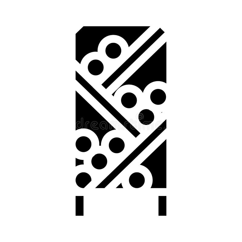 Rack wine glyph icon vector illustration vector illustration
