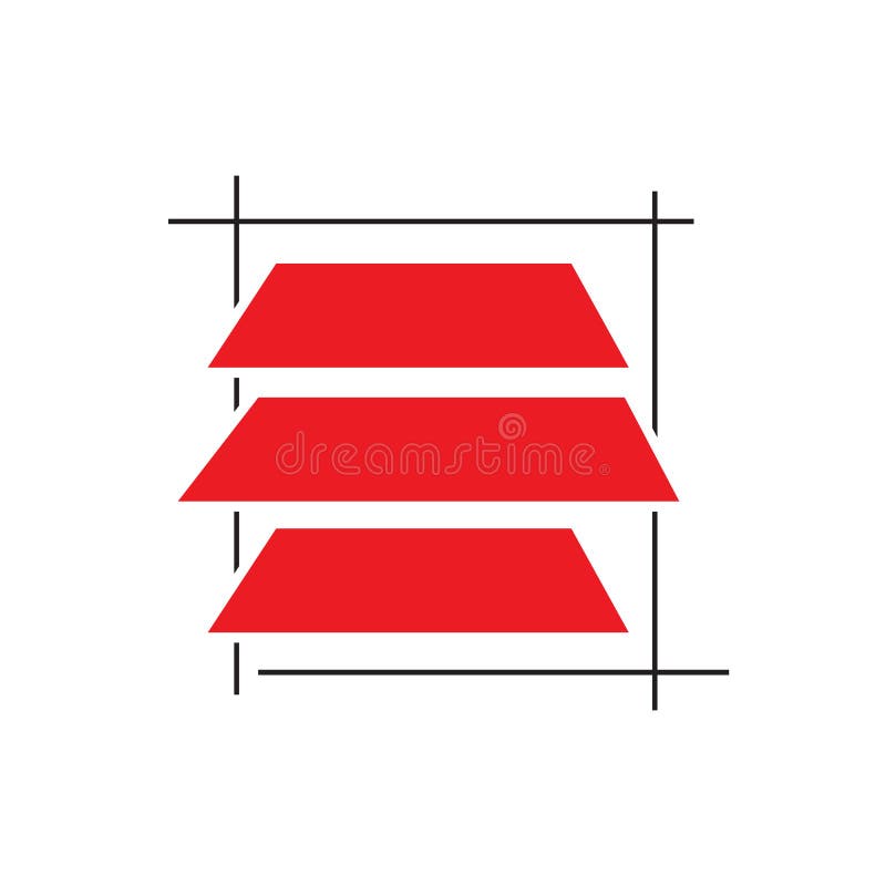 Racks Storage Logo Symbol Design Vector Illustration Concept Stock