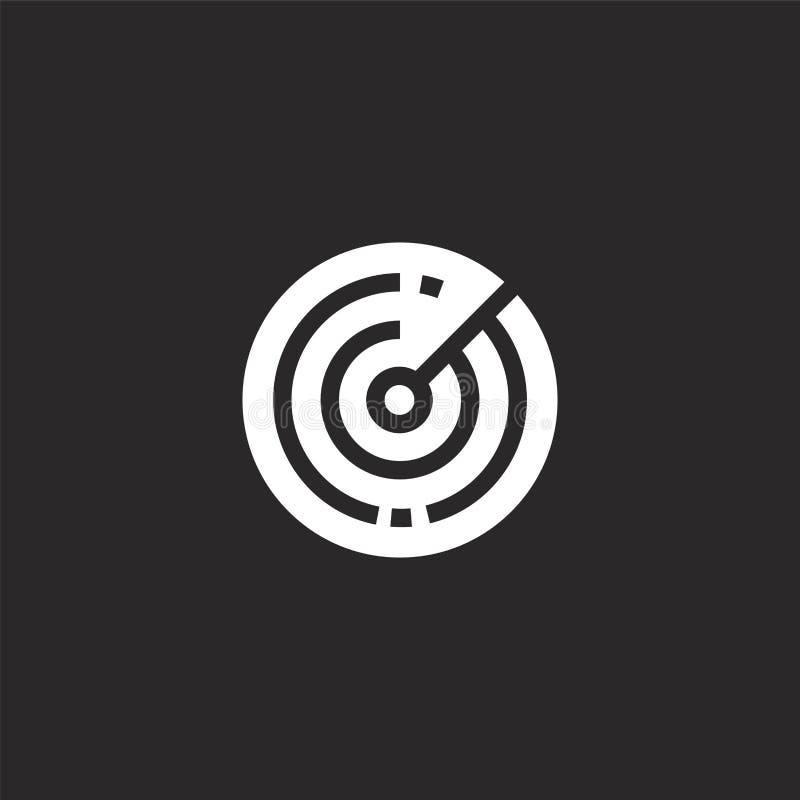 Radar Icon. Filled Radar Icon for site Design and Mobile, App