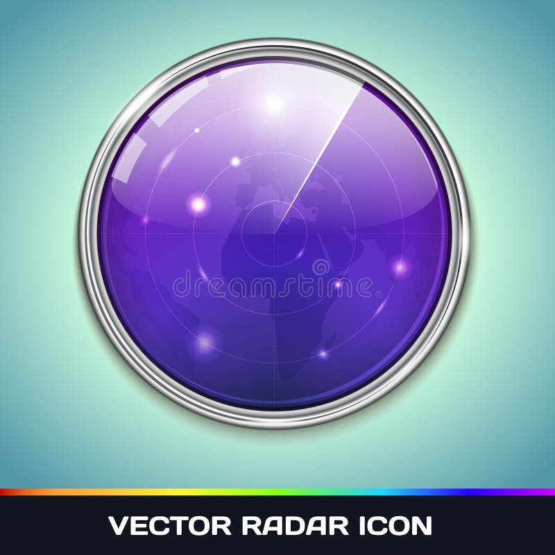 Radar Icon stock illustration. Illustration of display ...