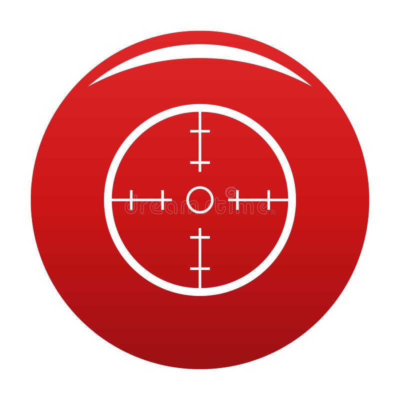 Radar icon vector red stock vector. Illustration of weapon - 138339332