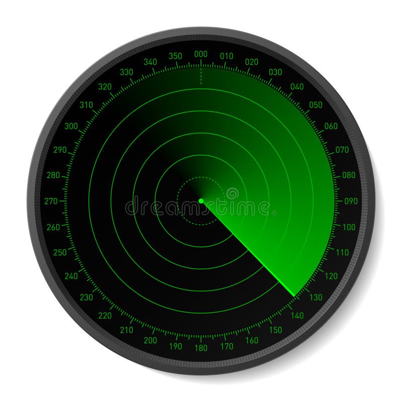 Radar. Insert your map. stock illustration