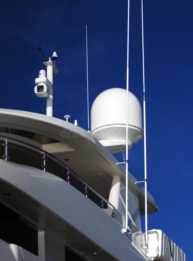 Radar and Night Vision Camera on Boat Stock Image Image of radar, vessel 29142603