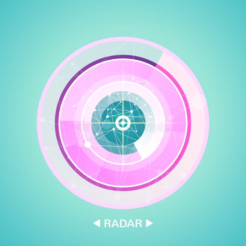 Radar screen with targets in process ,dynamic illustration . Conceptual design of military radar screen. Vector stock illustration Radar screen with targets in process ,dynamic illustration . Conceptual design of military radar screen. Vector stock illustration