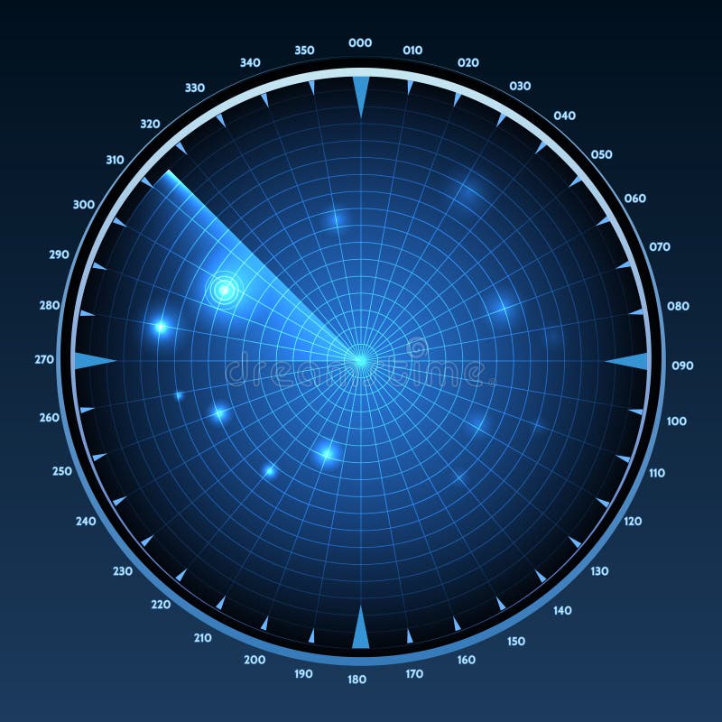 Radar screen vector stock vector. Illustration of background - 60485053