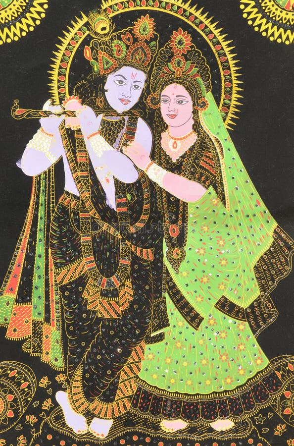 Radha e Krishna immagine stock libera da diritti
