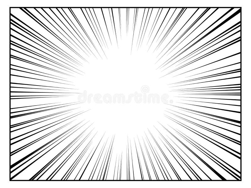 Radial Line Drawing. Action, Speed Lines, Stripes Stock Vector -  Illustration of perspective, frame: 187031089