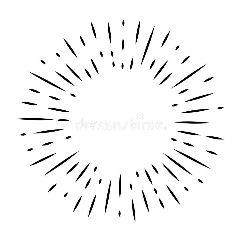Radial Line Drawing. Action, Speed Lines, Stripes Stock Vector -  Illustration of perspective, frame: 187031089