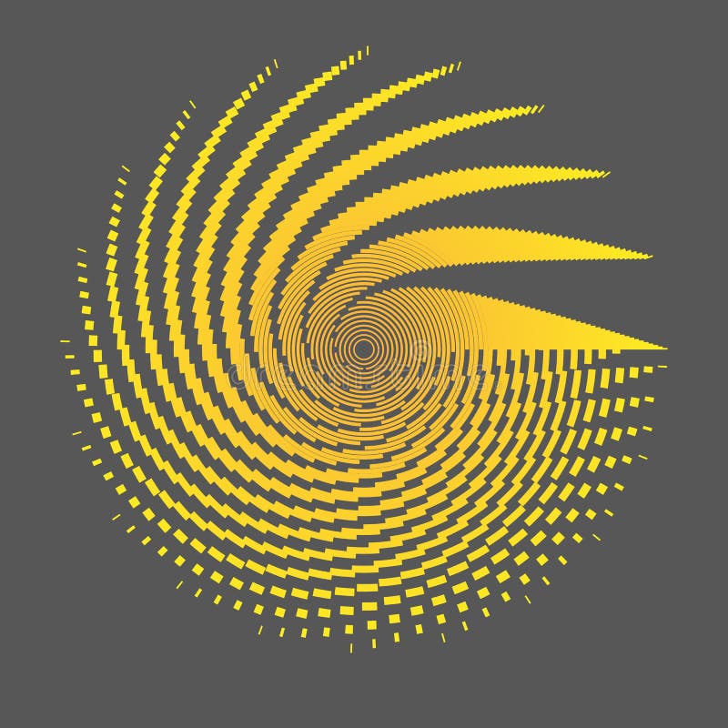 Radial-wireframe ein Gitter von orange Linien und von Streifen auf einer dunklen Hintergrund Polygonkreismustergestaltungselement vektor abbildung Radial-wireframe ein Gitter von orange Linien und von Streifen auf einer dunklen Hintergrund Polygonkreismustergestaltungselement vektor abbildung