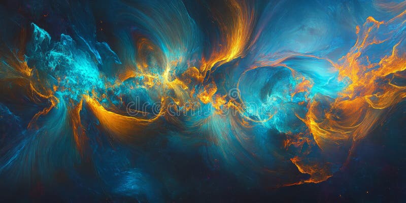 A radiant, colorful abstract background inspired by glowing particle trails. The fast-moving royalty free stock photography