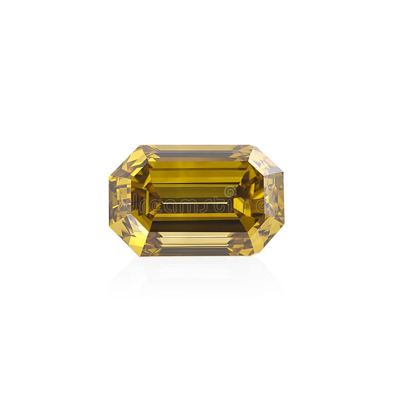 Radiant cut beryl gemstone.