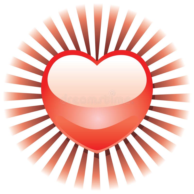 Radiant Heart stock vector. Illustration of heart, blood 7898955