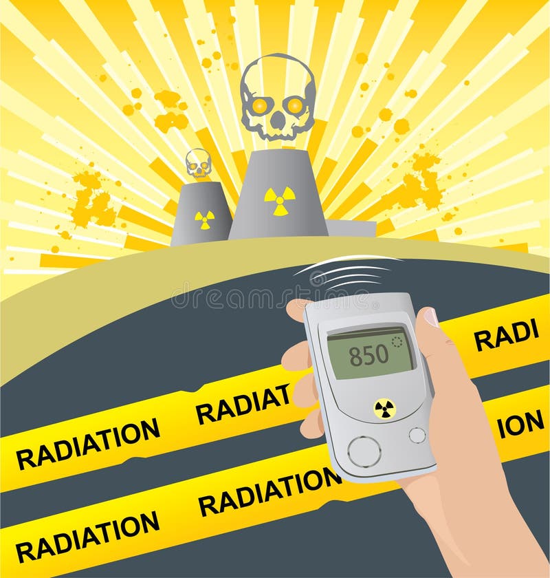 Radiation royalty free illustration