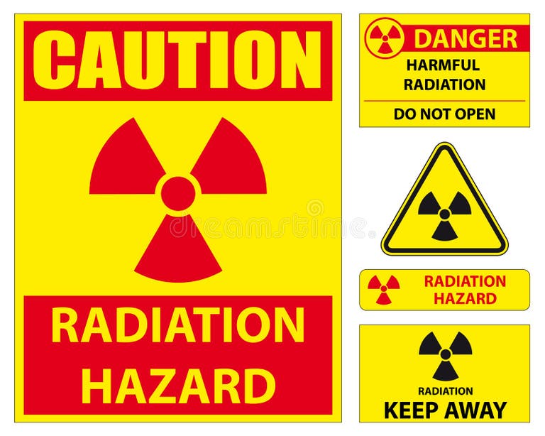 Radiation Hazard Sign Set Stock Illustrations 7,146 Radiation Hazard