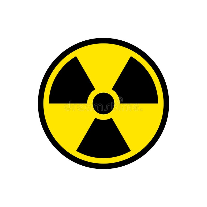 Radiation hazard sign symbol