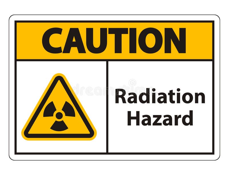 Radiation Hazard Symbol Sign Isolate on White Background,Vector ...