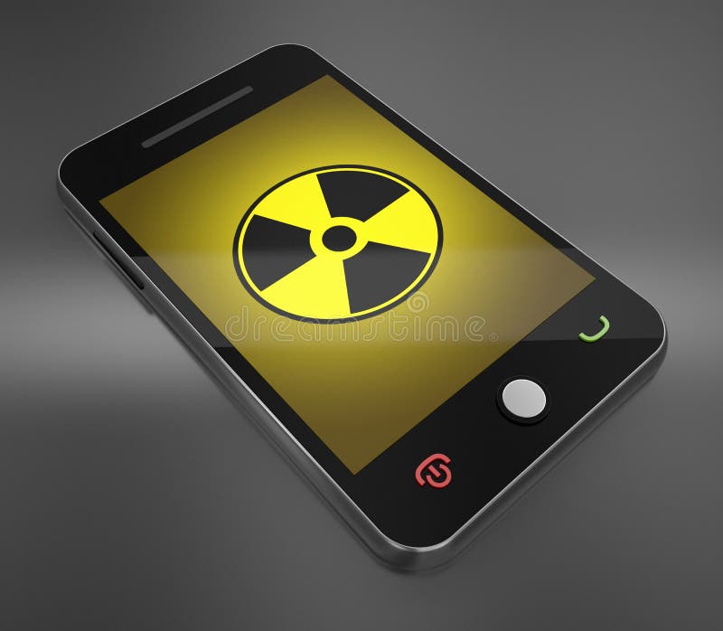 Radiation and mobile phone stock photo. Image of radiation 39967648