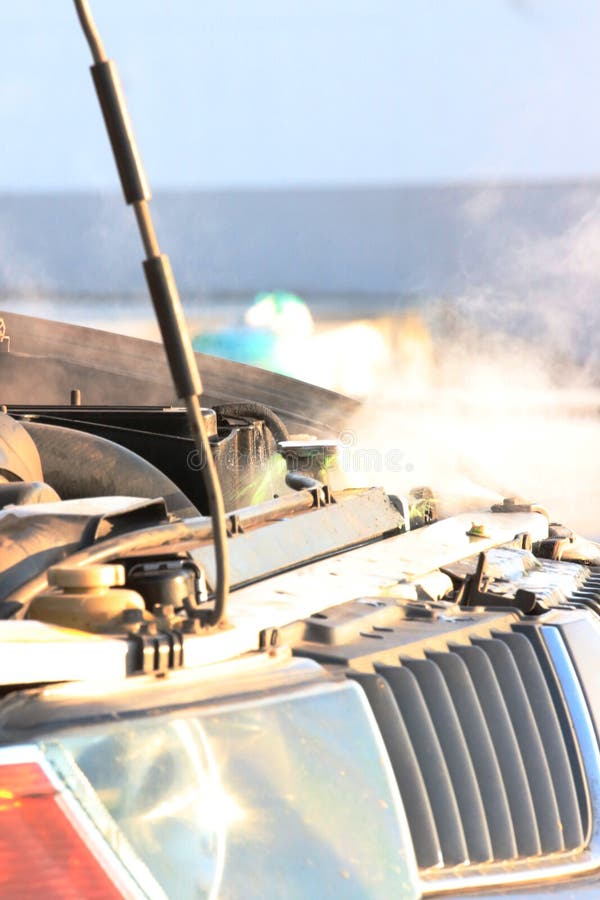 Radiator heating up. stock photo. Image of engine, liquid 91564446