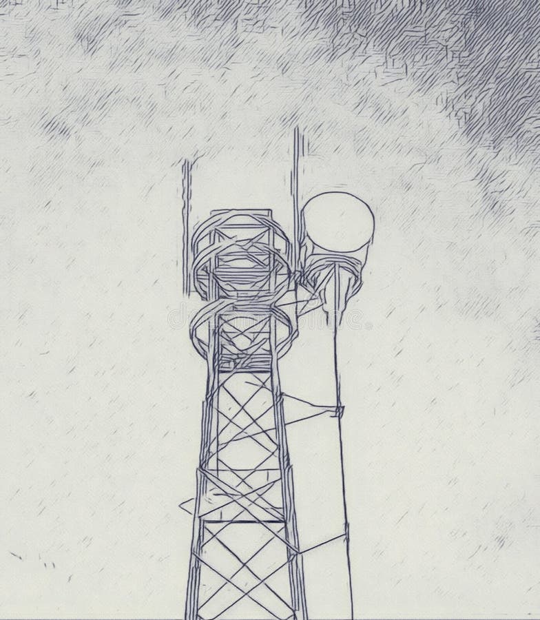 Radio antenna stock illustration. Illustration of glass 269345592