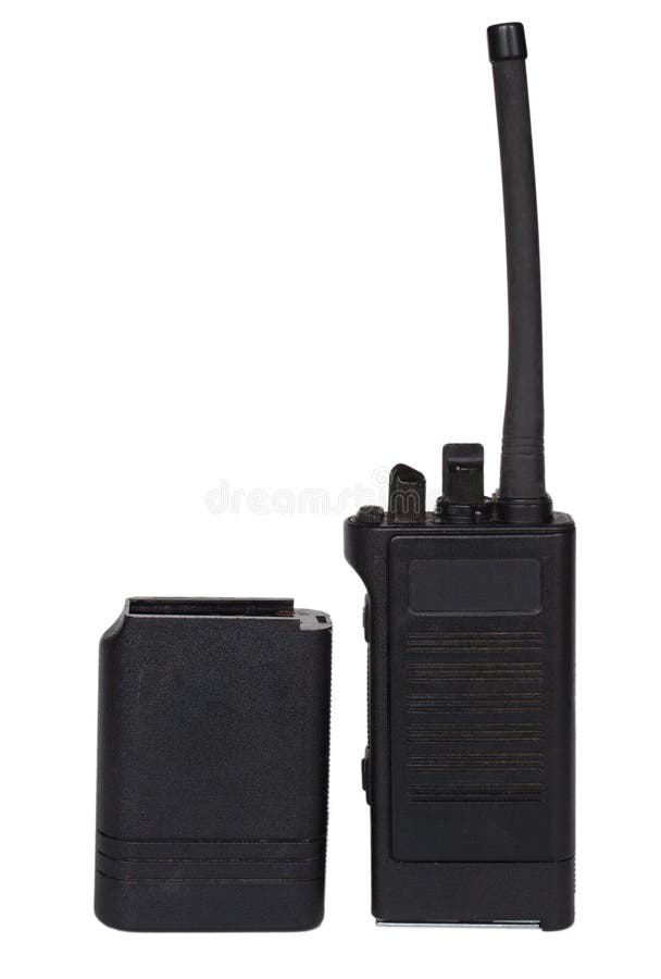 Radio and battery pack stock image. Image of knobs, metal 48266919