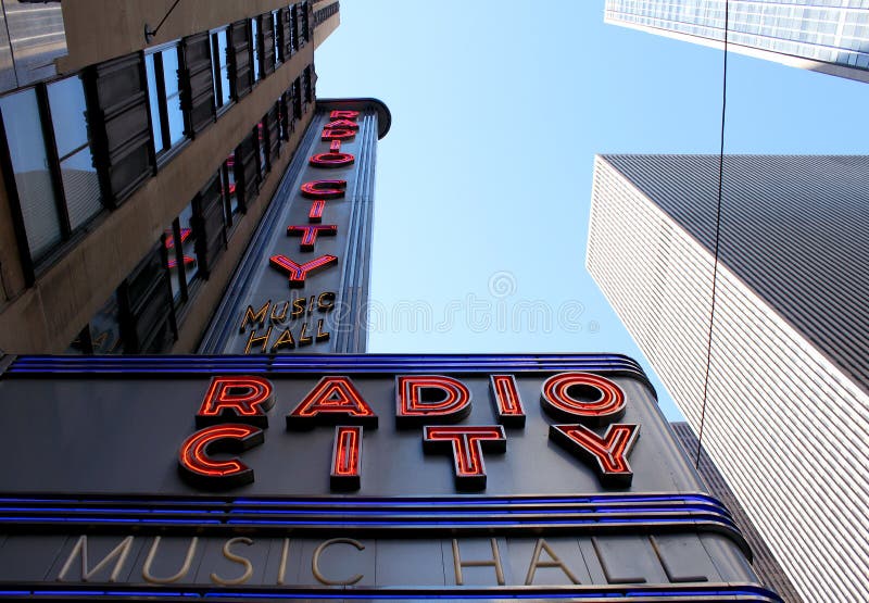 Radio City Music Hall, Manhattan, New York City. Editorial Stock Photo ...