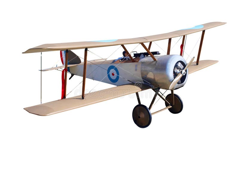 Radio Controled WWI Model Biplane Stock Image Image of airplane, clipping 13389501