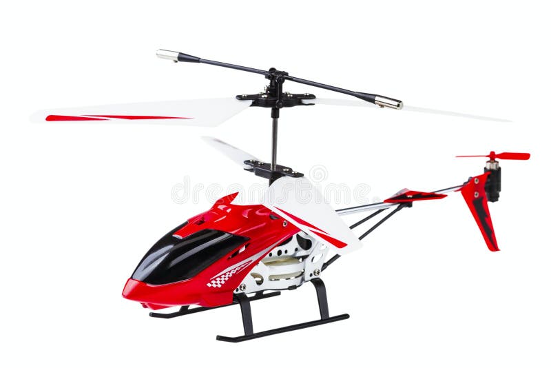 Radiocontrolled Model of the Helicopter Stock Image Image of