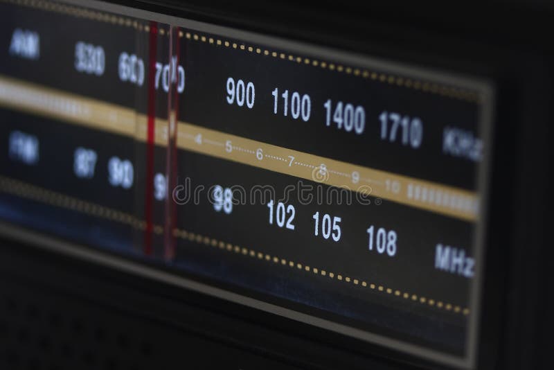 Vintage Radio Dial Background Stock Photo Image of broadcast