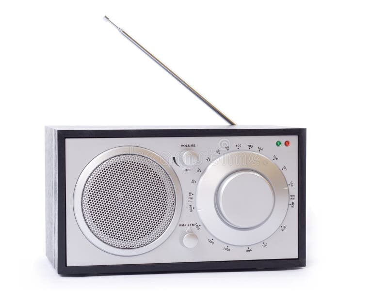 Radio isolated royalty free stock image