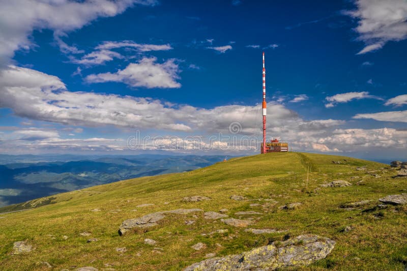 Rádiový stožár v Nízkých Tatrách