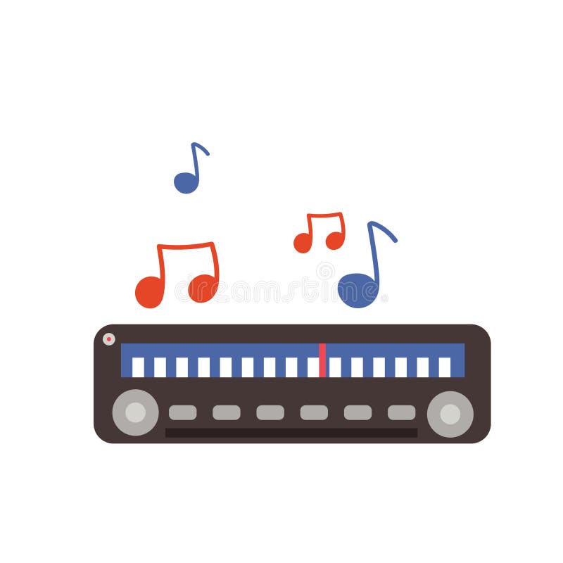 Radio Music Transmission Device Stock Vector Illustration of console, equipment 205721576