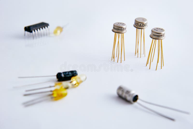 Radio parts stock photo. Image of experiment, wire, innovation 134830146