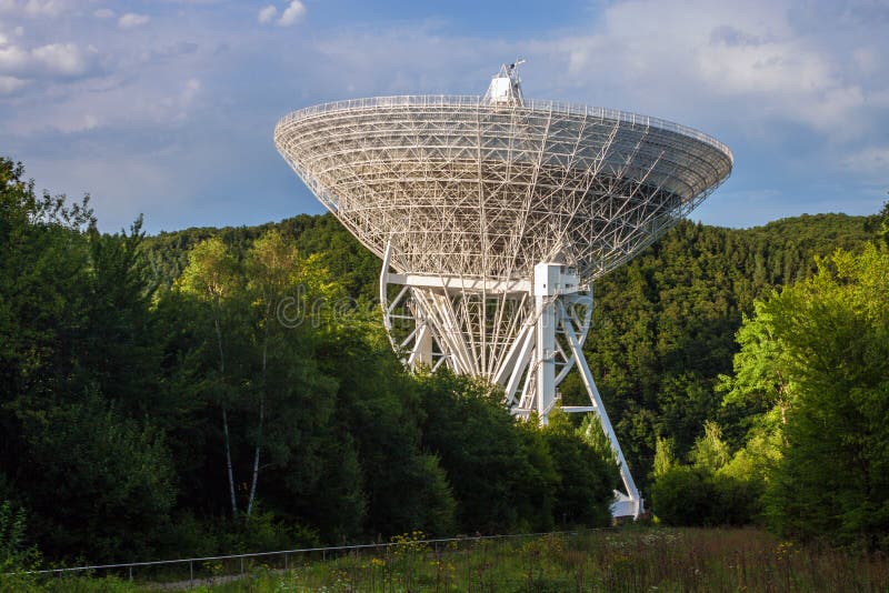 Effelsberg Radio Telescope in the Eifel, Germany Stock Image Image of astronomy, steel 183002253