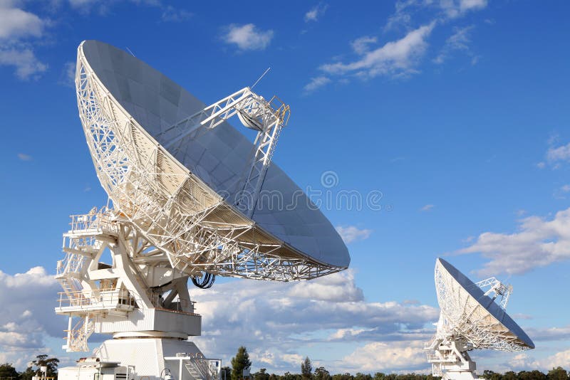 Radio Telescopes, Australia stock image
