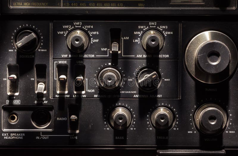 Radio transmitter/receiver stock image. Image of antenna 6370041