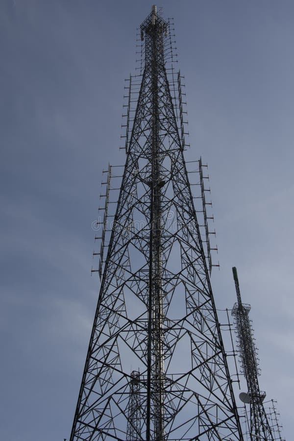 Radio Transmitting Antenna Station, Base Station Stock Photo Image of