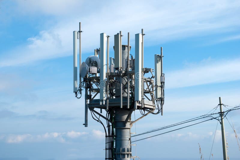 Radio wireless antennas stock photo. Image of antenna 62463058