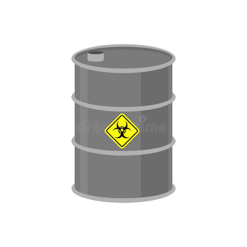 Radioactief afvalvat Giftig afvalvaatje Giftige vloeibare cas vector illustratie Radioactief afvalvat Giftig afvalvaatje Giftige vloeibare cas vector illustratie