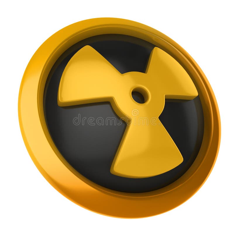 Radioactive 3d icon vector illustration Radioactive 3d icon vector illustration