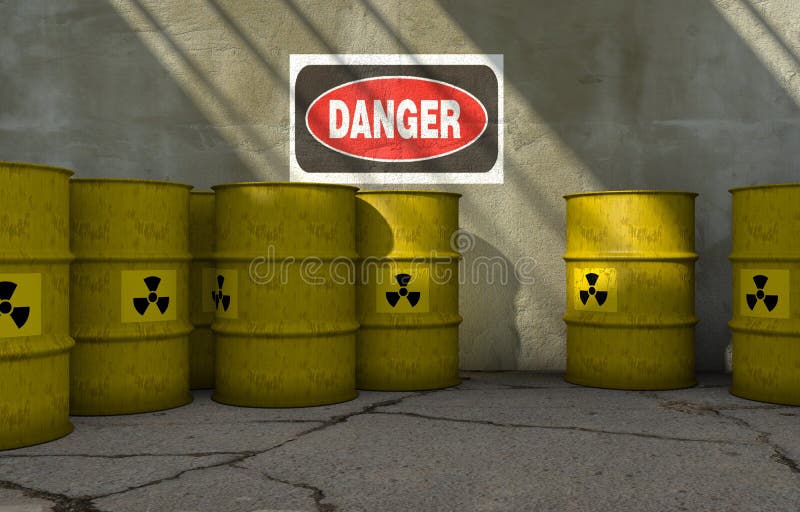 Radioactive barrels