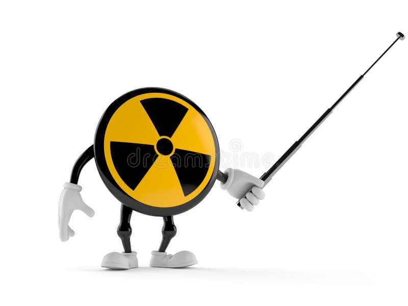 Radioactive Character With Padlock Stock Illustration Illustration of