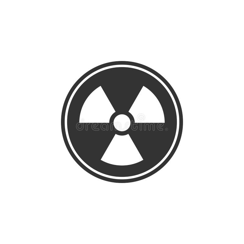 Radioactive Icon Isolated. Radioactive Toxic Symbol. Radiation Hazard ...