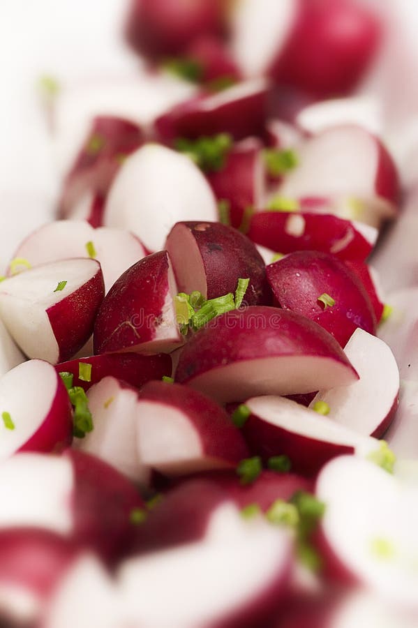 Radish and knife stock photo. Image of organic, space - 102304970