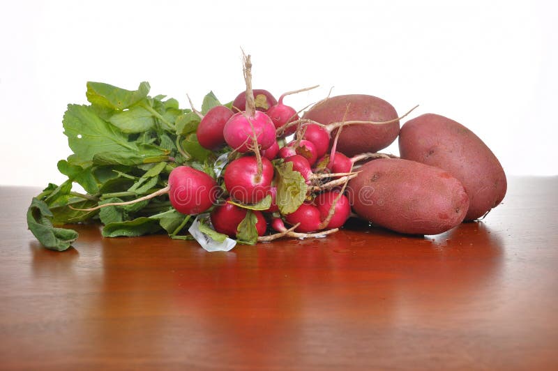 Radishes and potatoes stock image. Image of fresh, plant 28898649