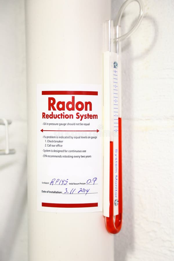 Radon mitigation reduction system