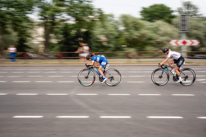Radrennen auf Straße Die 2 europäischen Spiele 2019 in Minsk lizenzfreie stockfotos Radrennen auf Straße Die 2 europäischen Spiele 2019 in Minsk lizenzfreie stockfotos