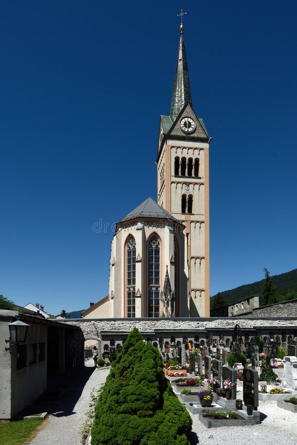 Radstadt Church, Salzburger Land, Austria Editorial Photo - Image of ...