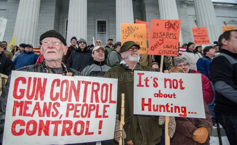 Raduno Montpelier Vermont di diritti della pistola.