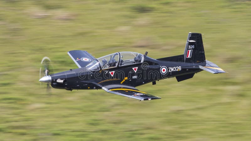 The Beechcraft Texan T MK1 (Texan T1) military aircraft has taken over the basic fast jet training role previously fulfilled by the Tucano T.Mk 1. Students will progress onto the aircraft from the Prefect and move forwards to the Hawk T2 as used by the RAF in the UK. 21st March 2022 Wales. The Beechcraft Texan T MK1 (Texan T1) military aircraft has taken over the basic fast jet training role previously fulfilled by the Tucano T.Mk 1. Students will progress onto the aircraft from the Prefect and move forwards to the Hawk T2 as used by the RAF in the UK. 21st March 2022 Wales.